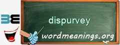 WordMeaning blackboard for dispurvey
